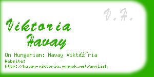 viktoria havay business card